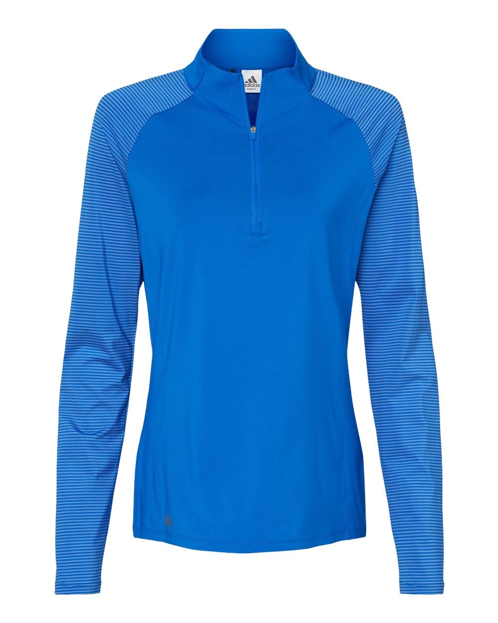 Jersey de rayas adidas azul gloria cuello cremallera mujer L 5