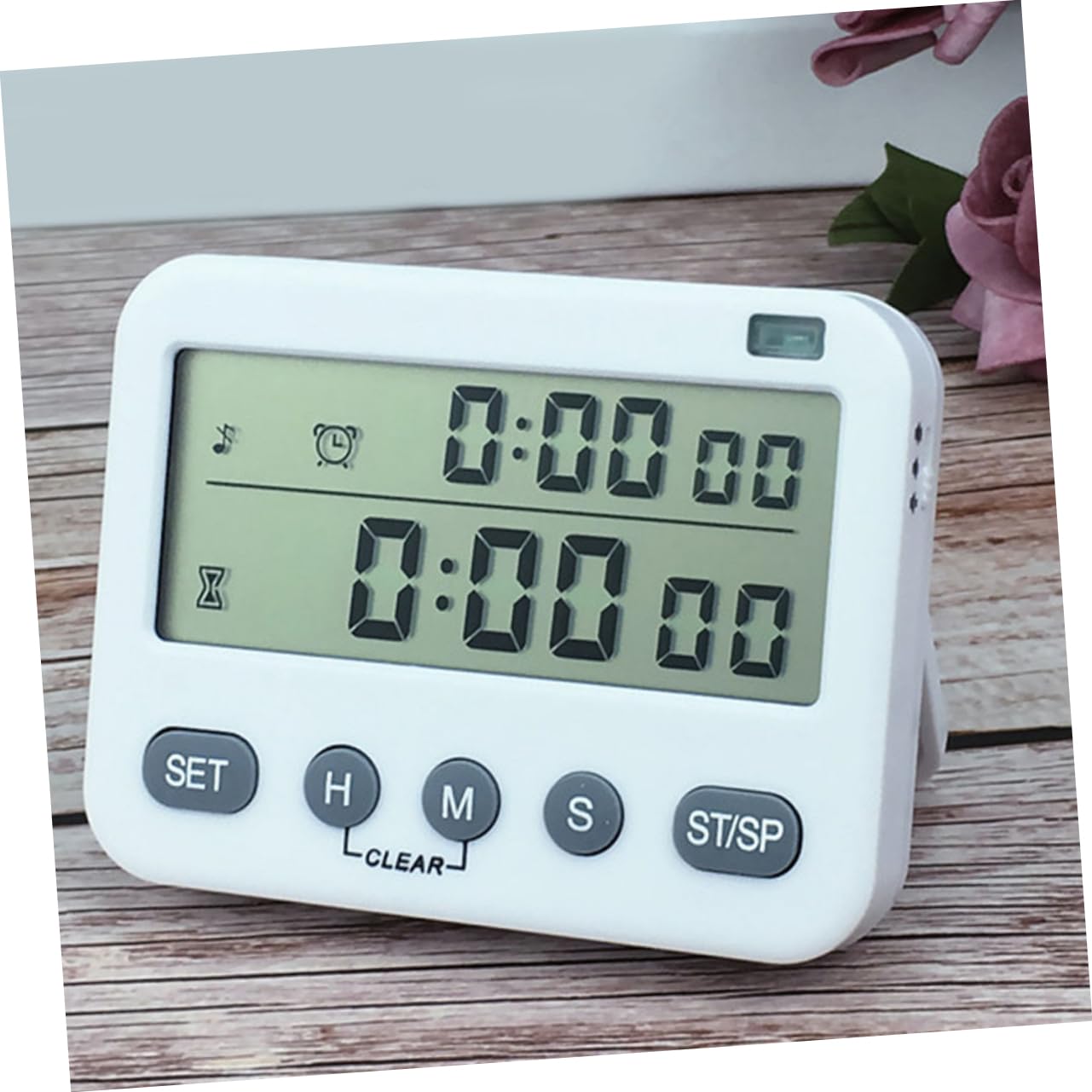 3 Pièces Minuterie De Cuisine Numérique Horloges Numériques Horloge Digitale Minuterie Silencieuse D'alarme De Cuisine e Silencieuse Minuteur De Table Blanche