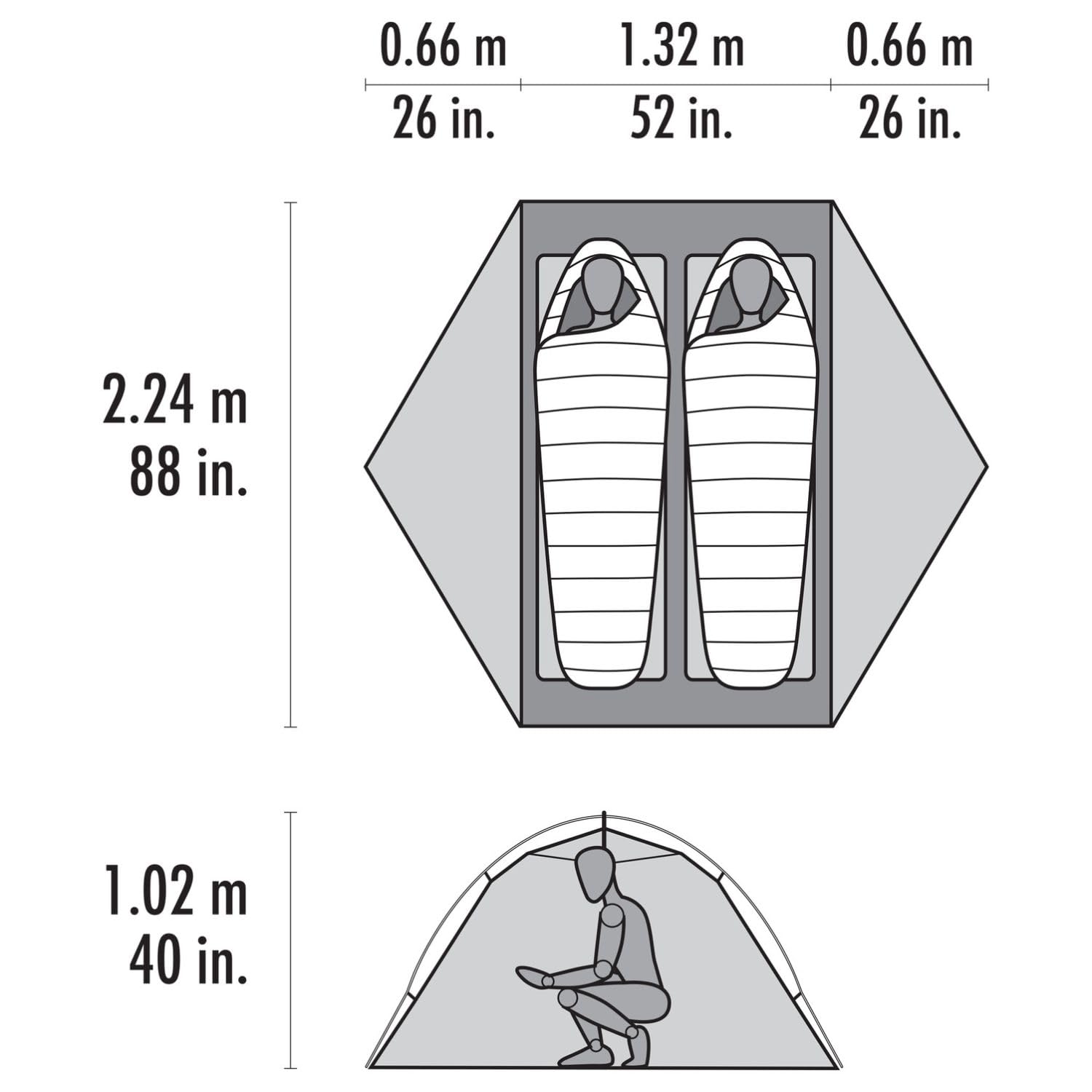 MSR Hubba Hubba LT 2 - Tente légère pour 2 personnes