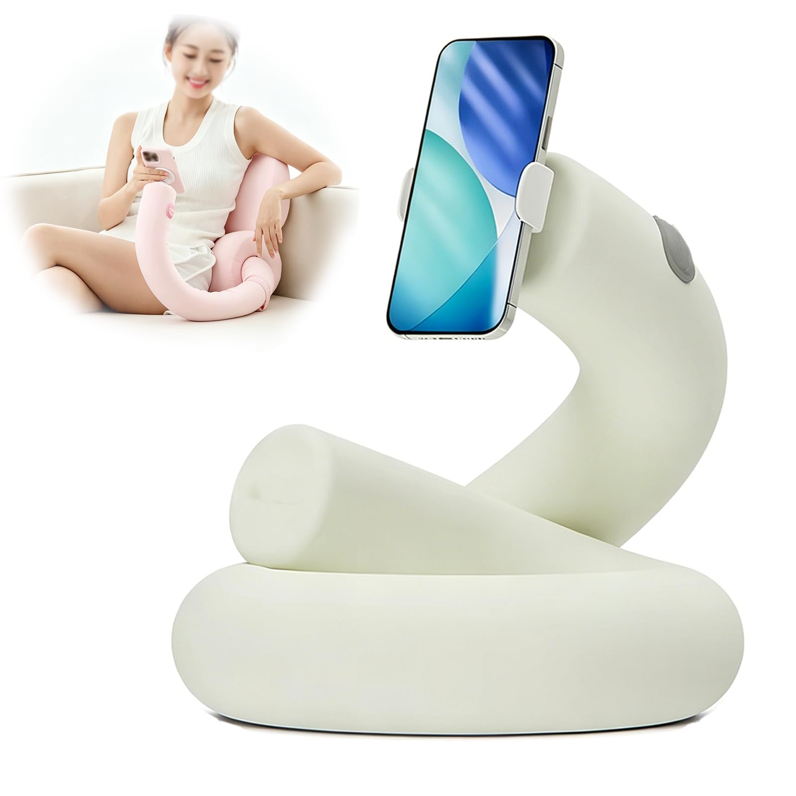 Support coussin pour lit et voiture avec pince pour liseuse et tablette