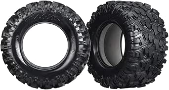 Traxxas 7770X Maxx All-Terrain Tires With Foam Inserts - 8S Rated Pair For RC Trucks