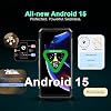 Ulefone Armor 34 Pro 5G Outdoor Mobile Phones with Projector 32GB + 512GB/2TB Outdoor Smartphone Android 15 25500mAh/66W 6.95 Inch FHD+ 1100LM Camping Lamp Construction Site Mobile Phone 64MP + 50MP WiFi 6E 4G & 5G NFC OTG GPS