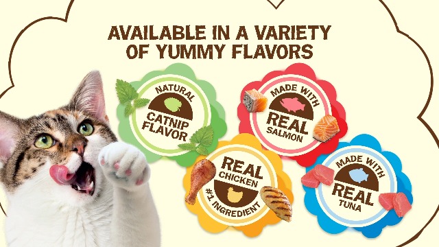 Purina Friskies Natural Cat Treats, Party Mix Natural Yums With Wild Tuna - (6) 6 oz. Pouches - Image 8