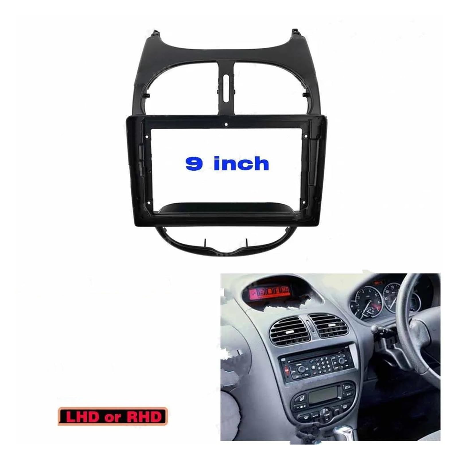 Kit montaje autorradio Para PEUGEOT 206 2002-2006