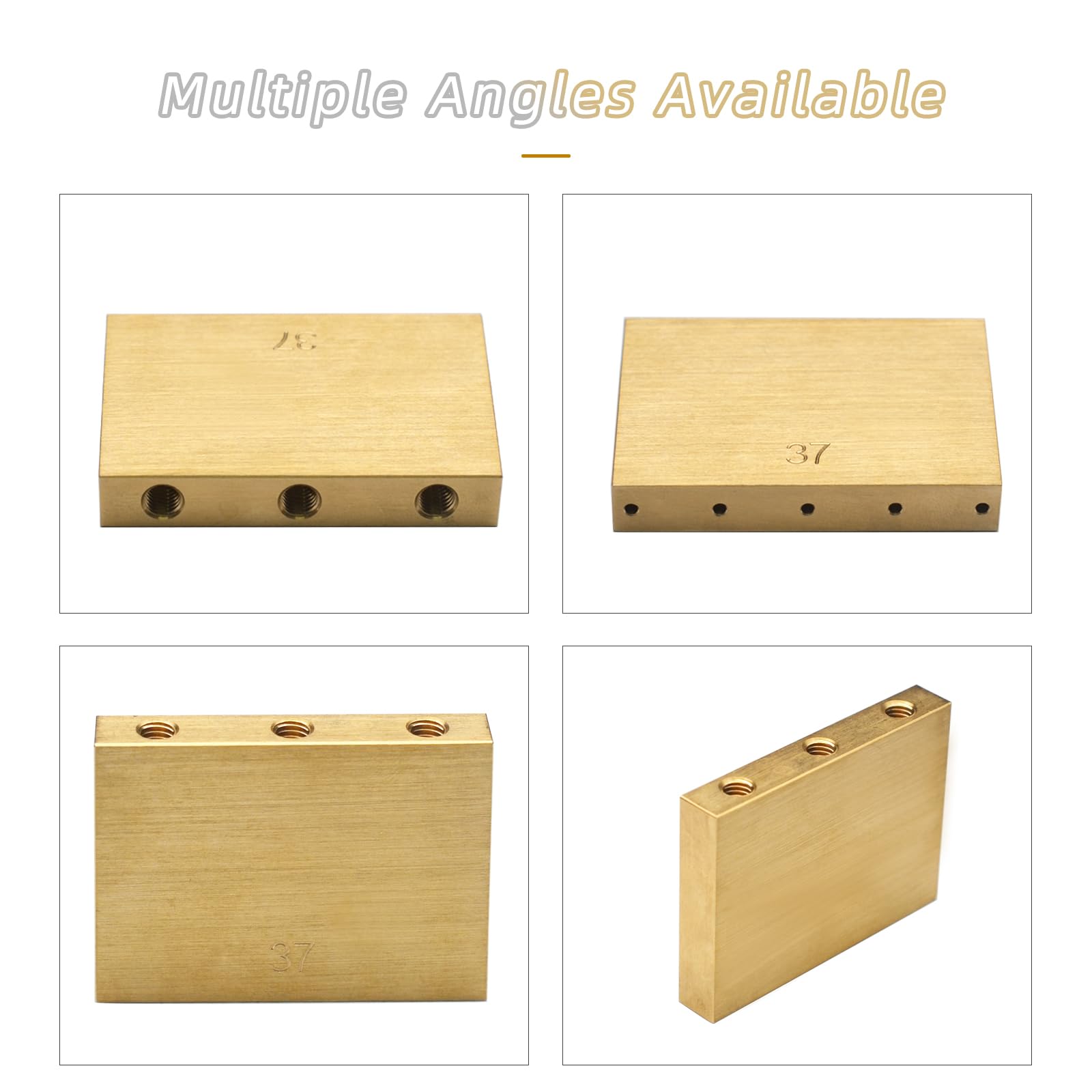 SAPHUE Height Sustain Brass Block for Tremolo System 50x8MM Fit FR Special Tremolo System Bridge (37MM)