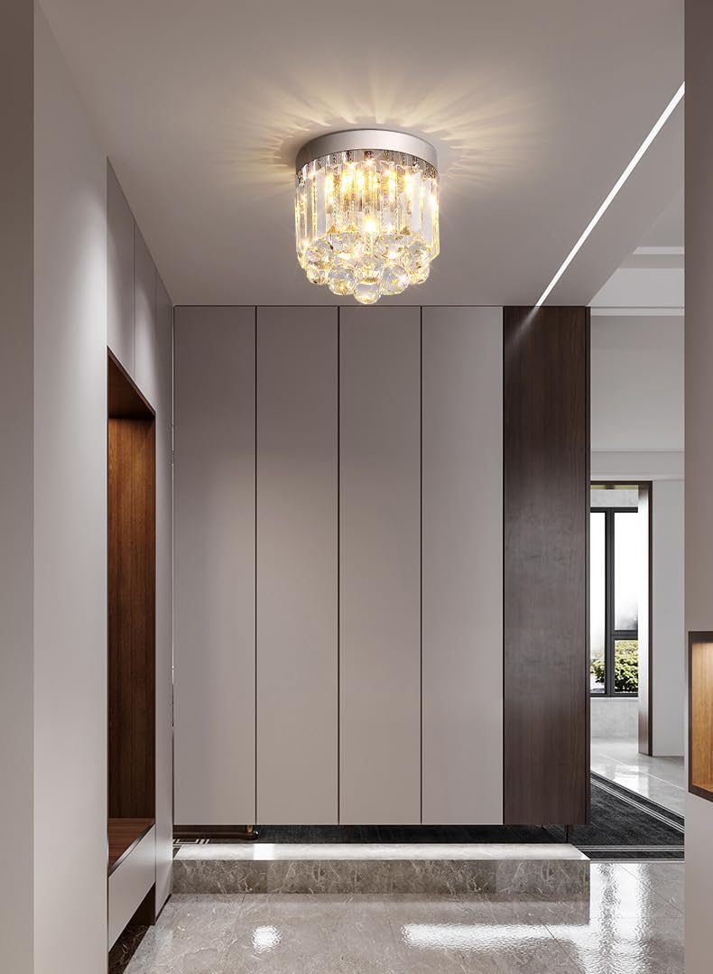 Lámpara LED de techo de Cristal empotrada para armario, pasillo pequeño, 10 W, regulable, Cerca de accesorios, entrada Moderna para cocina, baño, Porche, fabricada en China.