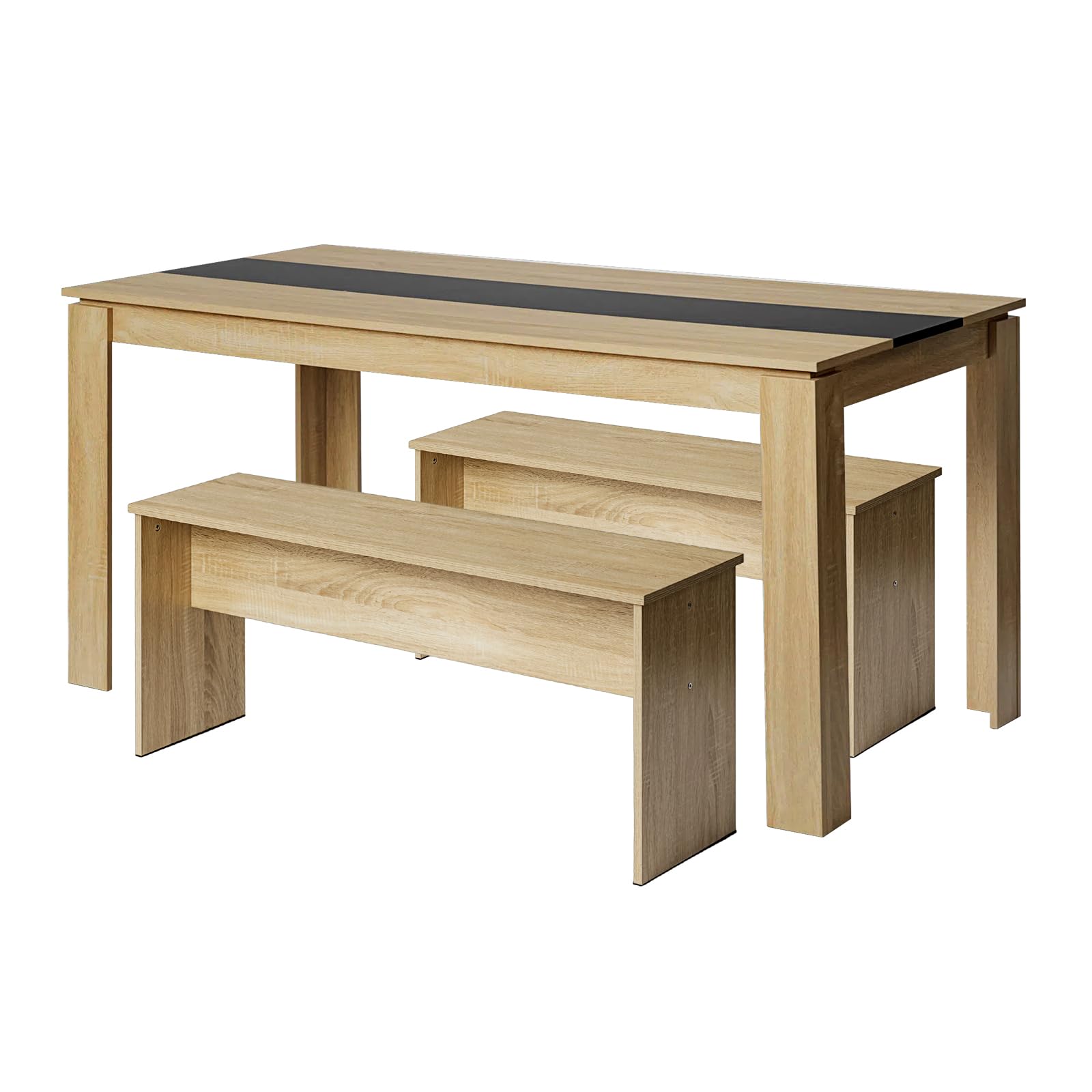 Bancs de Salle à Manger, Lot de 2, Siège pour Cuisine,90x30x45 cm,pour Cuisine, Salle à Manger, Salon,Chêne