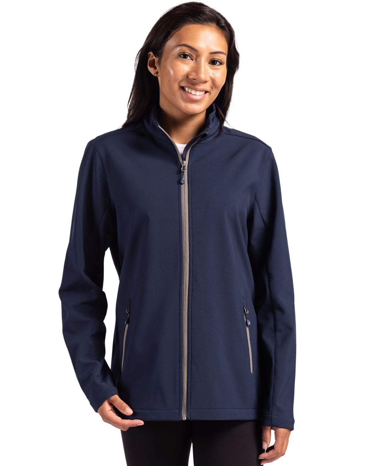 Veste softshell femme extensible et éco-responsable avec zip intégral