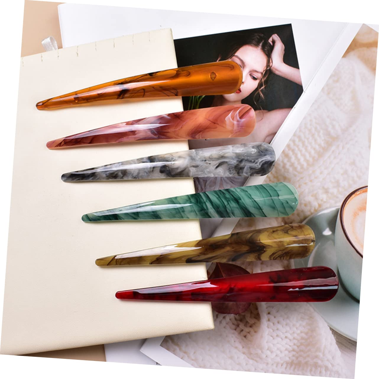 FRCOLOR 3er-set Elegante Haarspangen Haarspangen Zum Abteilen Der Haare Exquisites Design Für Damen 6 Stück X 3