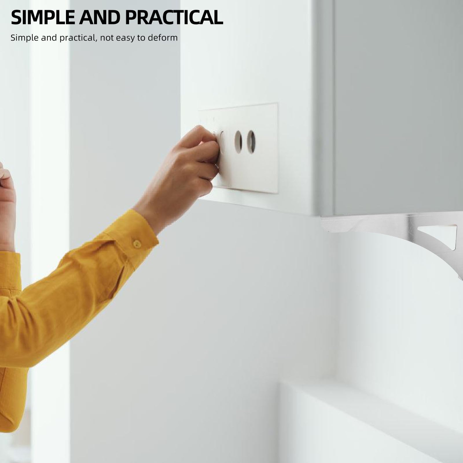 Calentador Pequeños Metálico para Agua de Eléctrico Soporte y Acero Inoxidable Instalación Rápida Reducidos Baños Espacios