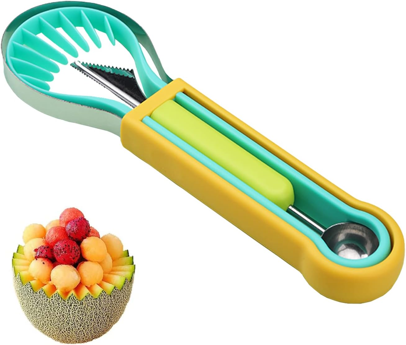 Hendiy Melon Baller Scoop Set4 in 1 Stainless Steel Fruit