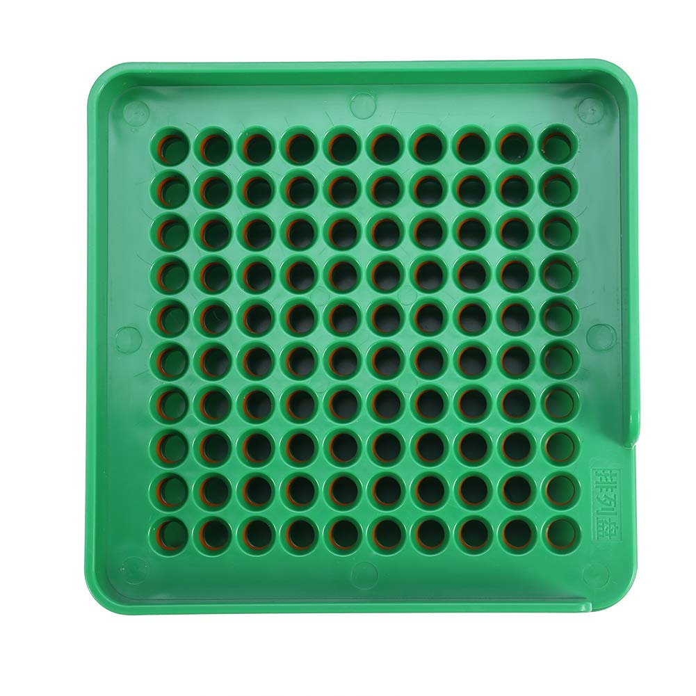 Kapselfüllgerät, leere Kapselplatte mit Stampfer, 100 Löcher, für Puder-, Kosmetik-Kapsel, manuelles Befüllen 00#