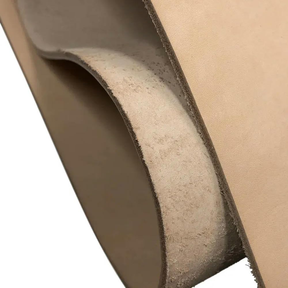 Tela de Cuero de Vaca Genuino de 2 mm, Cuero curtido Vegetal de Grano Completo, Piezas para Manualidades y Costura.