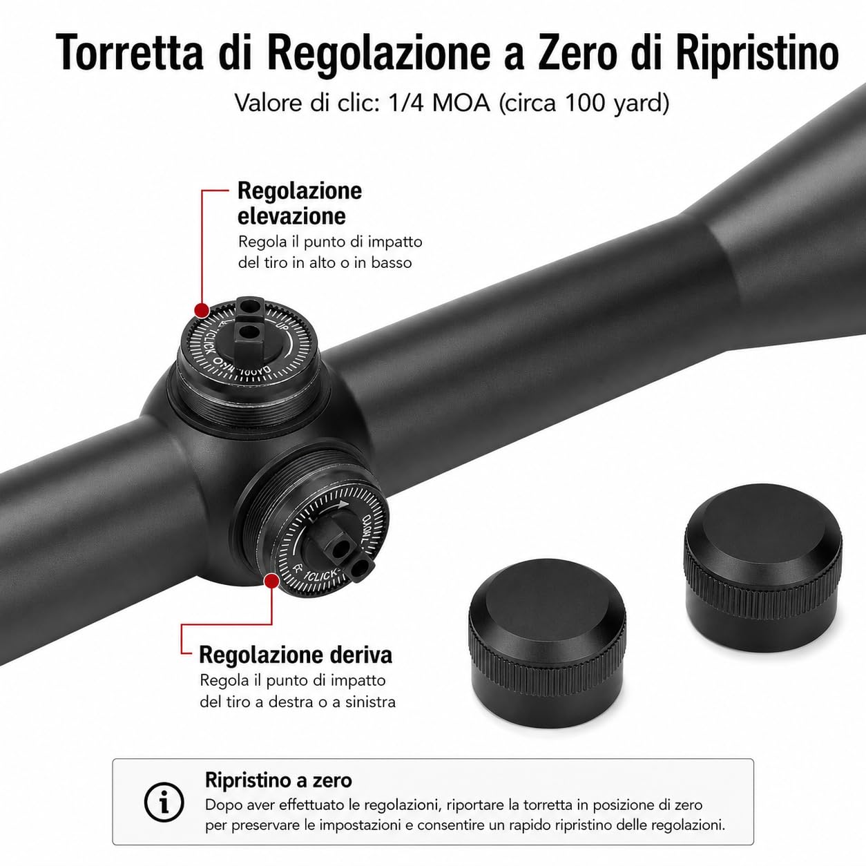 Mirino Ottico 3-9x40 20mm per Carabina Aria Compressa Zoom Variabile Antiappannamento Antiriflesso Impermeabile