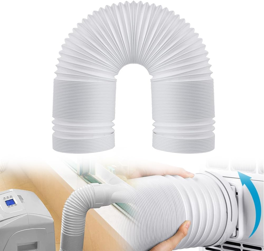 Portable Air Conditioner Hose, AC Hose with 5.9" Diameter, Counter Clockwise Thread & Length up