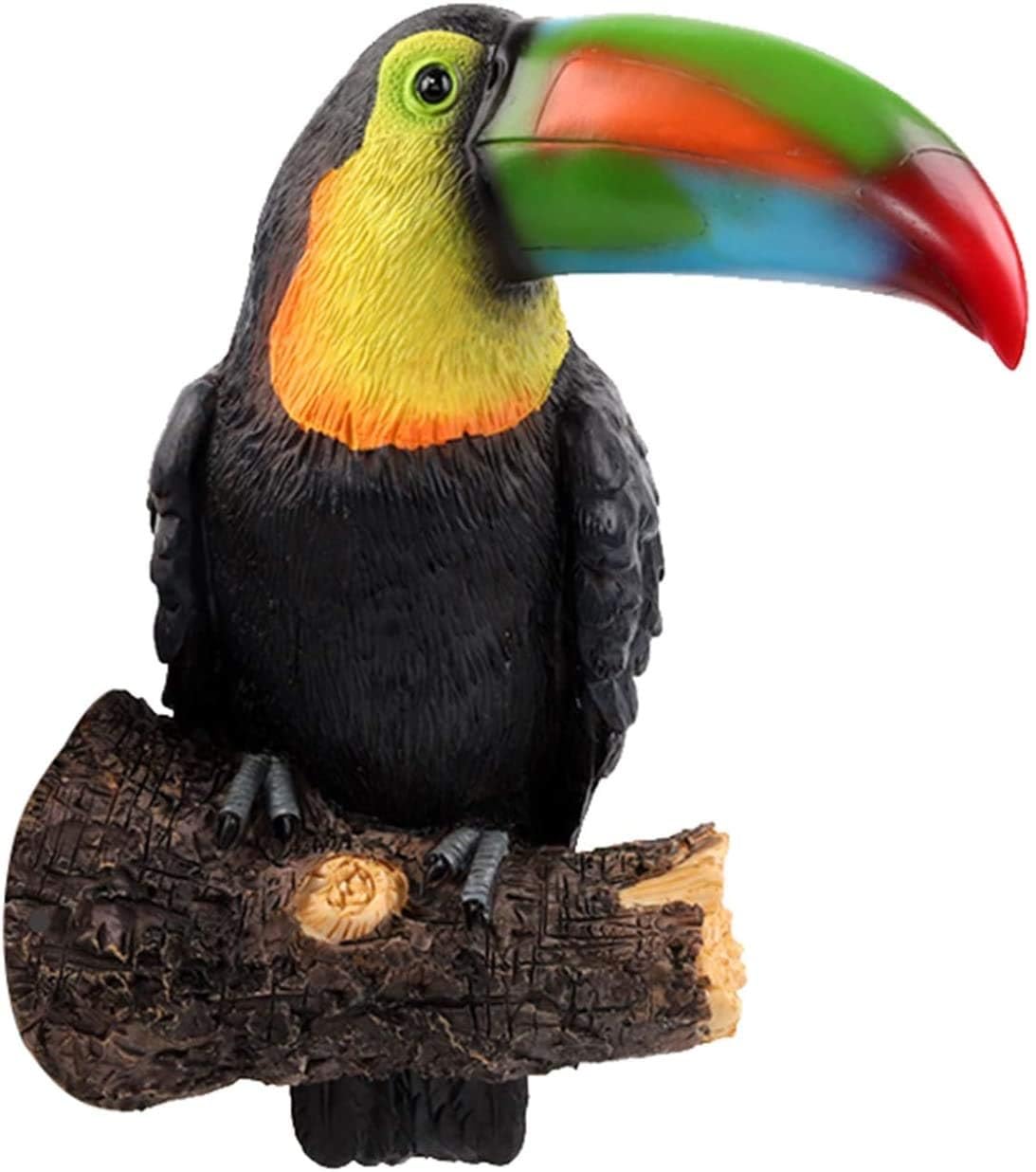 YUZDNM Toucan Figurine Animal statue Tropical Bird sculptures Toucan Ornament Desktop Decorative Sculpture for Home Office Decoration