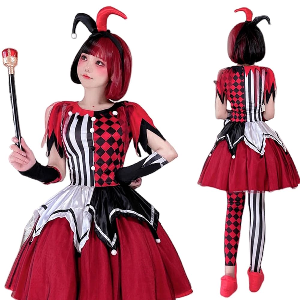 ハロウィン*コスチューム*衣装*コスプレ*アメリカ色*ピエロ Amazon.co.jp: [JUNDOMECY] ピエロ コスプレ マジシャン 衣装