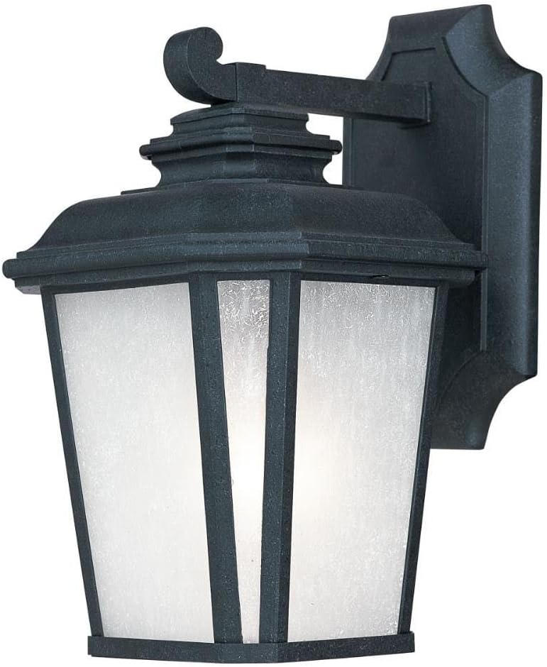 Maxim Lighting Maxim 1-Light Outdoor Wall Light | Black Oxide Finish | Traditional Outdoor Light Fixture | Ideal for Porches, Patios & Garages | Home Decor Light Fixture | Maxim Collection | 3342WFBO