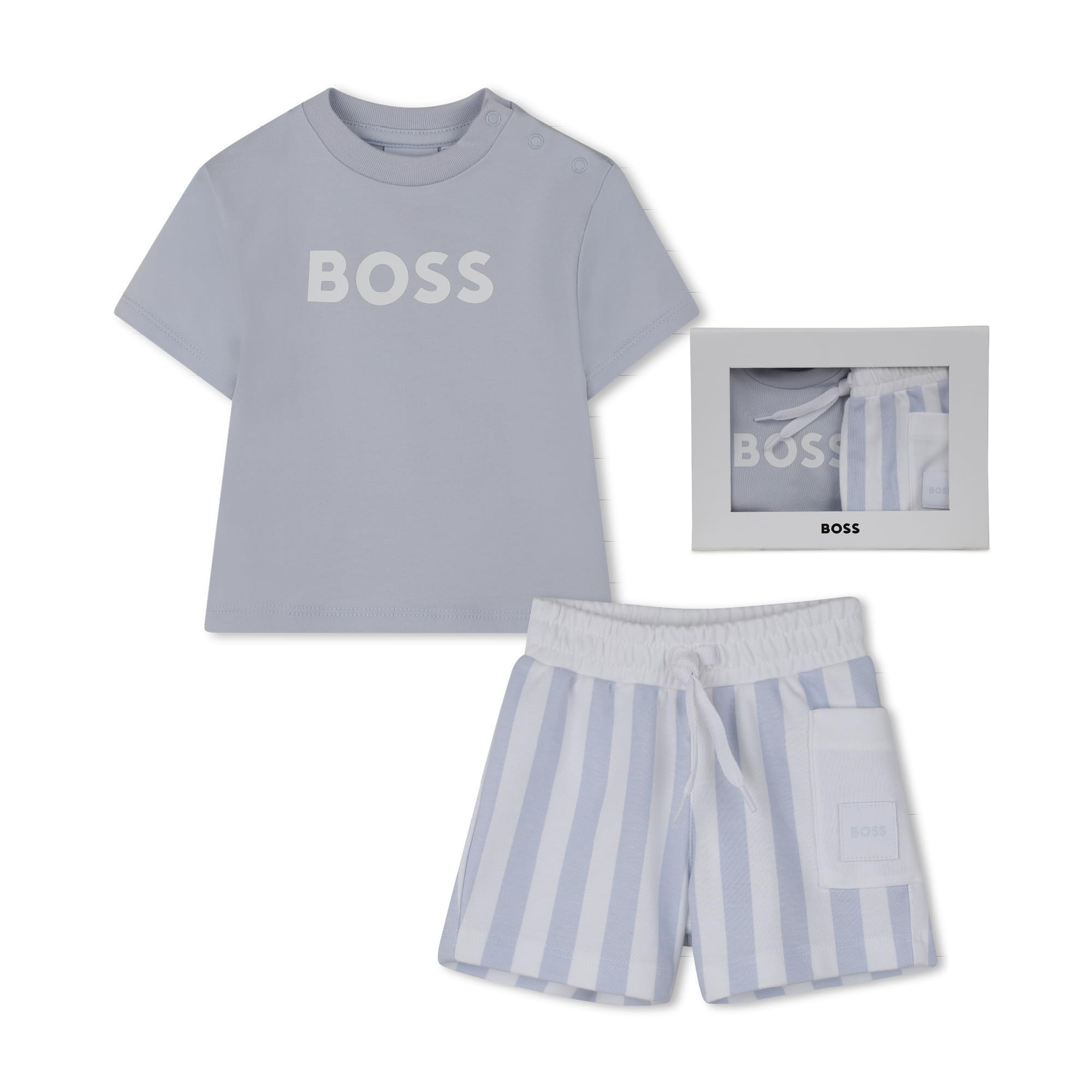 BOSS T-Shirt+Shorts Baby Boys, Blue, 18 Months