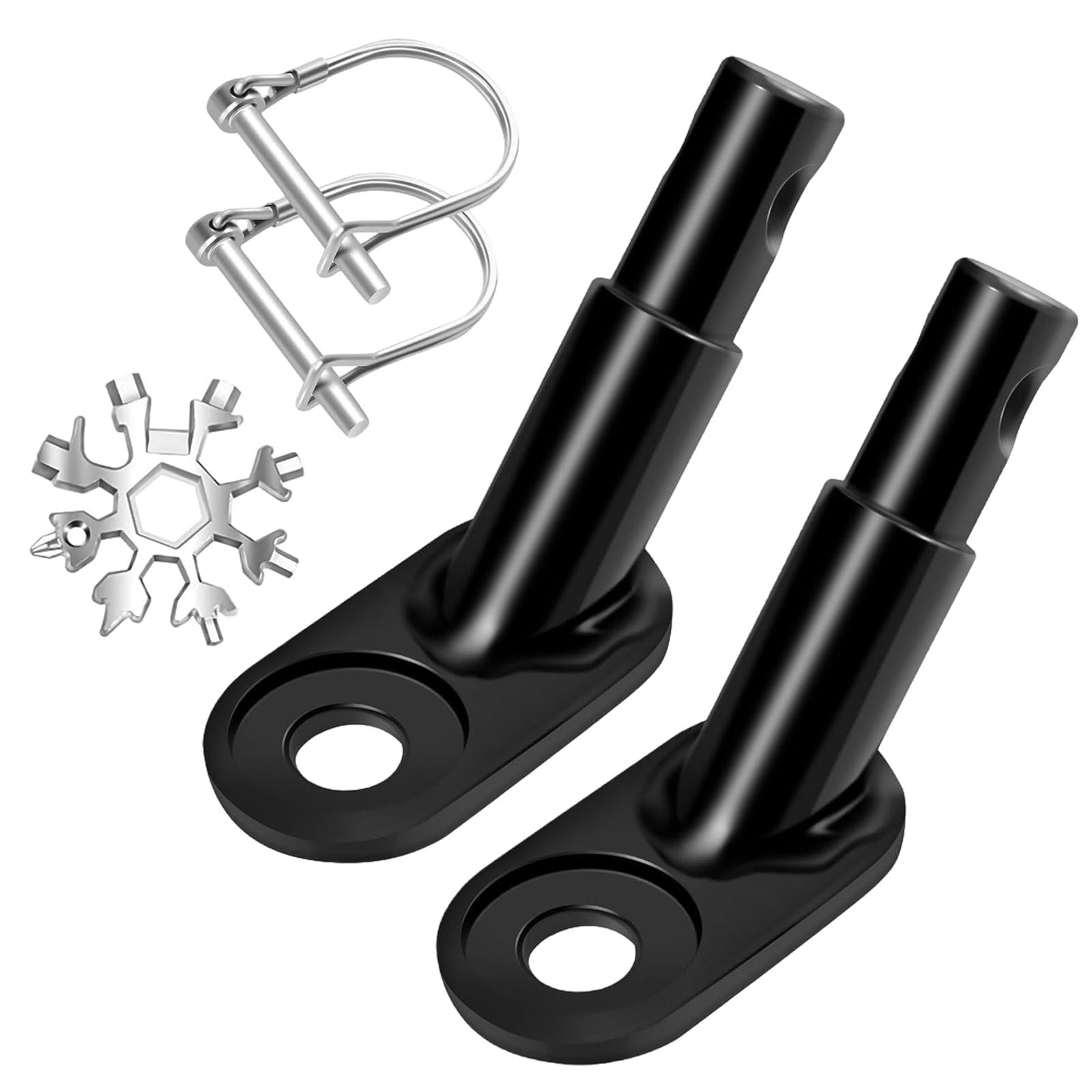 Fahrradanhänger Kupplung, Anhängerkupplung Fahrrad, Kupplung Fahrradanhänger mit Einem Schneeflocken Multifunktionszubehör Fahrrad Kupplung für Anhänger für Hundeanhänger Anhänger Kinderanhänger