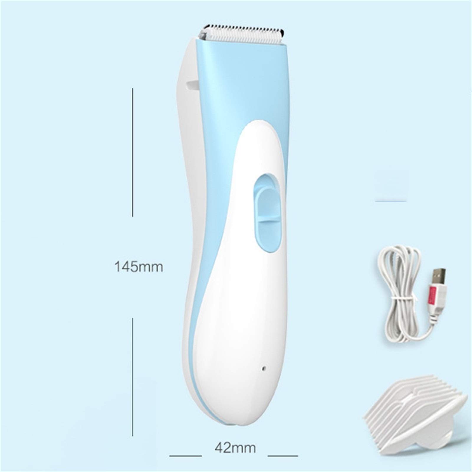 Bebé eléctrica cortadora de cabello pelo eléctrico Clipper bebé Cuidado del Cabello Trimmer recargable Silencio niño