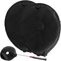 2-Pack Badminton Racket Head Training Covers - Resistance Sleeves for Power Swing Practice & Racquet Protection