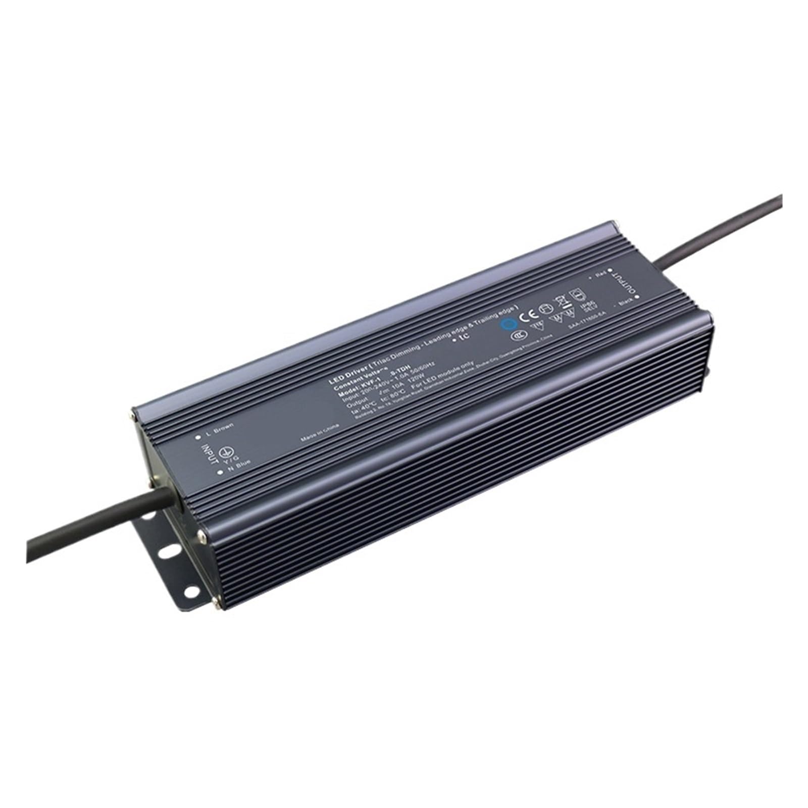 NVSFZGIYG 12v24v48 Light Strip Controller Transformer Constant Voltage thyristor dimming led Driver Power Supply Aluminum Shell(24V 5A 120W)