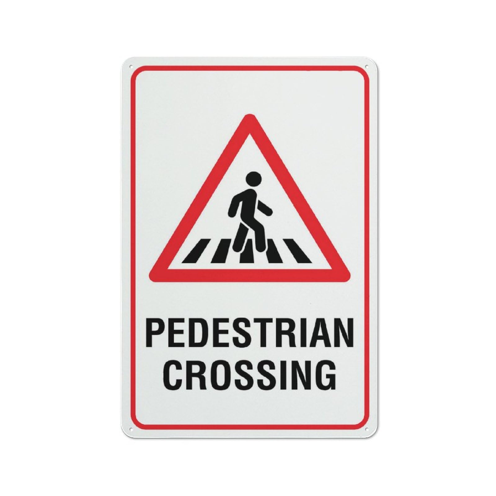No Pedestrian Access Sign Safety Signs 12X8 Inches Metal Aluminum Signs, Weather Resistant, Weatherproof, Indoor Or Outdoor