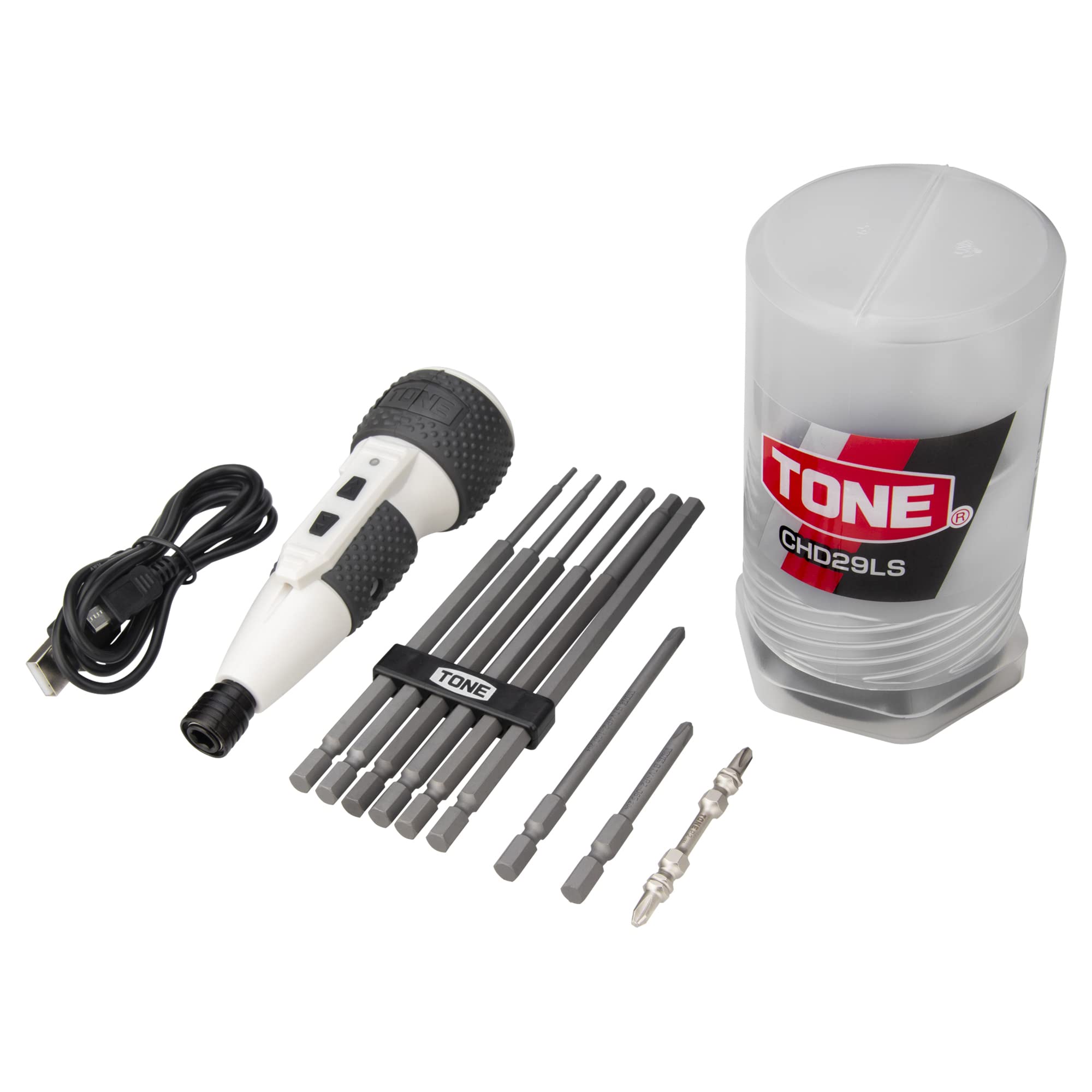 【数量限定】トネ(TONE) 電動ドライバーロングヘキサゴンビットセット CHD Amazon | トネ(TONE) 電動ドライバーロングヘキサゴンビットセット