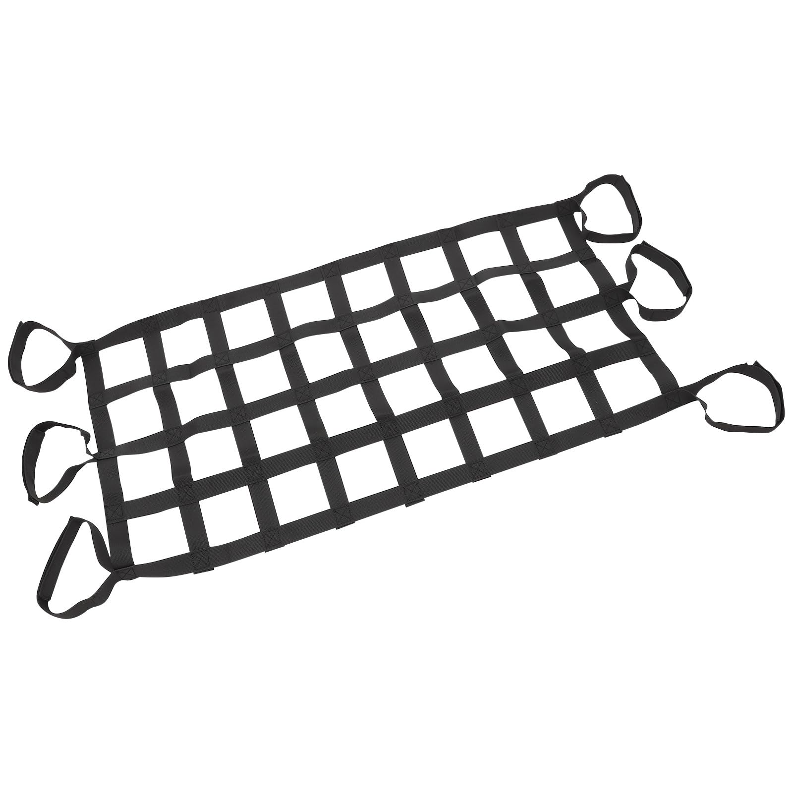 Healvian Rete Portaoggetti per Auto e Camion Elastica in Nylon 8 Tasche, Rete da Carico per Bagagliaio e Portapacchi, Fissaggio Rapido per SUV e Veicoli Commerciali