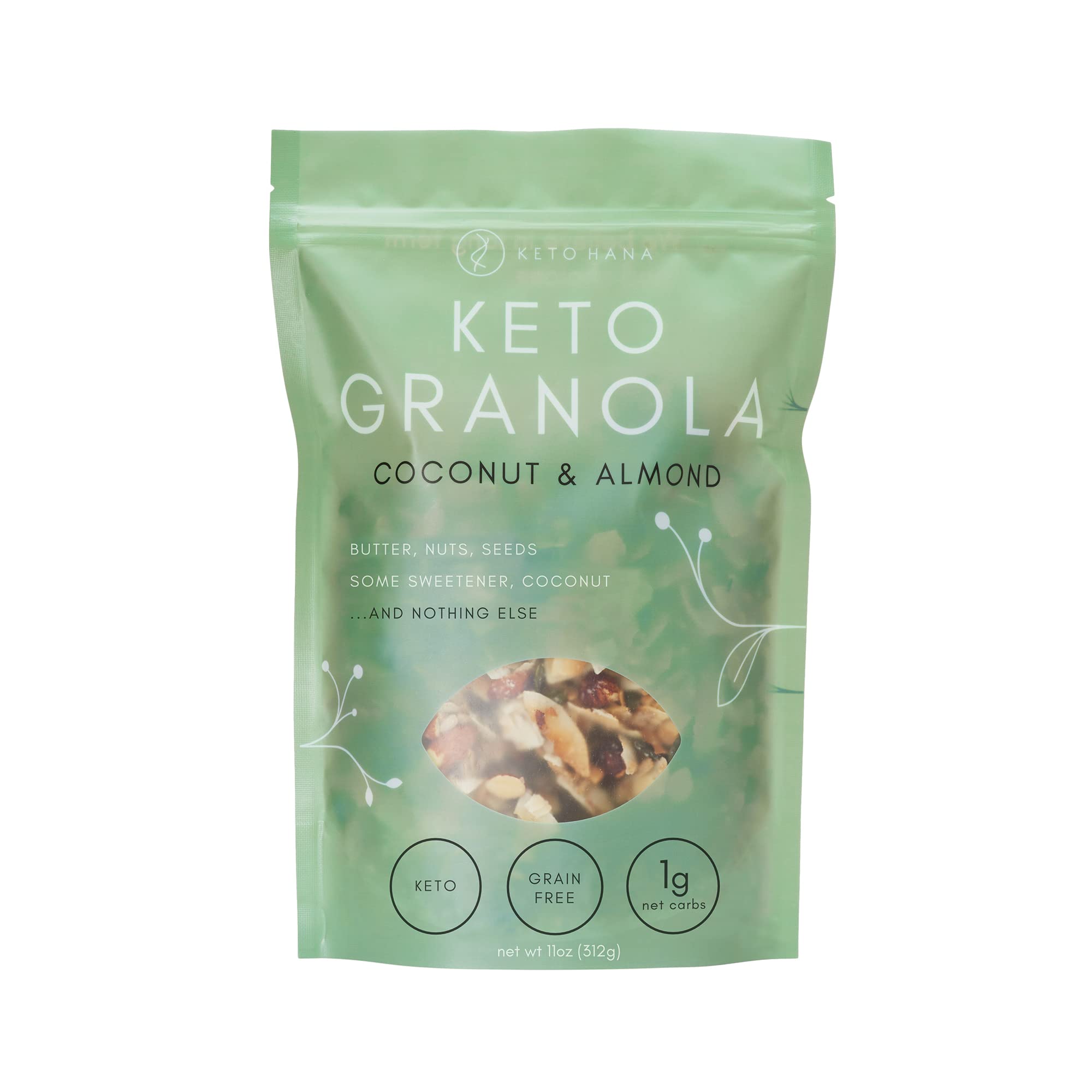 Buy Keto Hana Coconut & Almond Keto Granola Original Butter Keto Diet