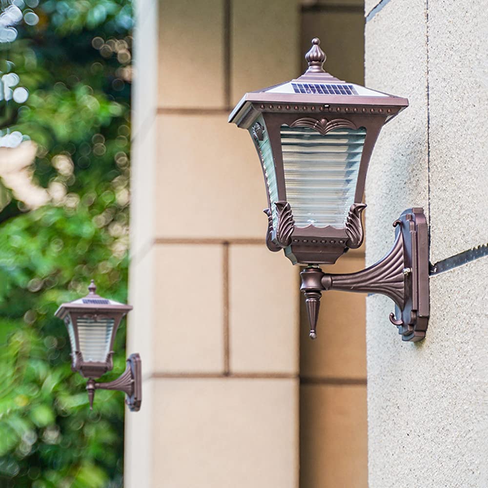 1 Szt Wodoodporna Lampa ścienna Led Na Energię Słoneczną Zewnętrzna Lampa ścienna Kinkiet Zewnętrzne Lampy Solarne
