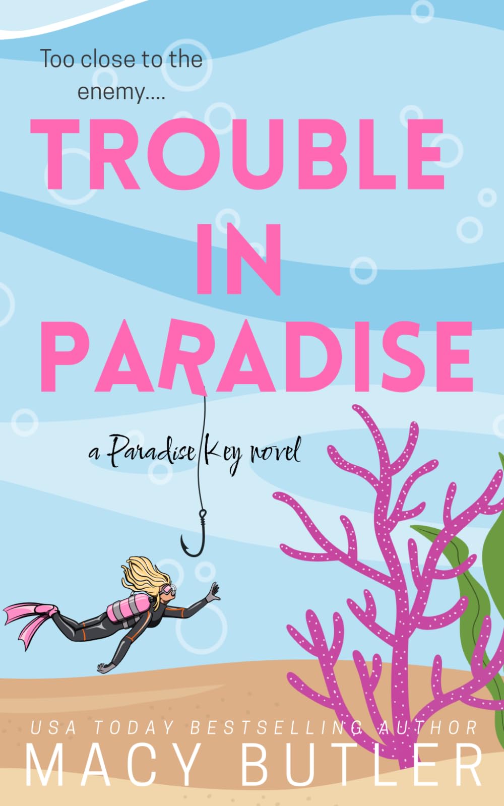 Trouble in Paradise: A Forced Proximity Enemies to Lovers Small Town Romance Novel