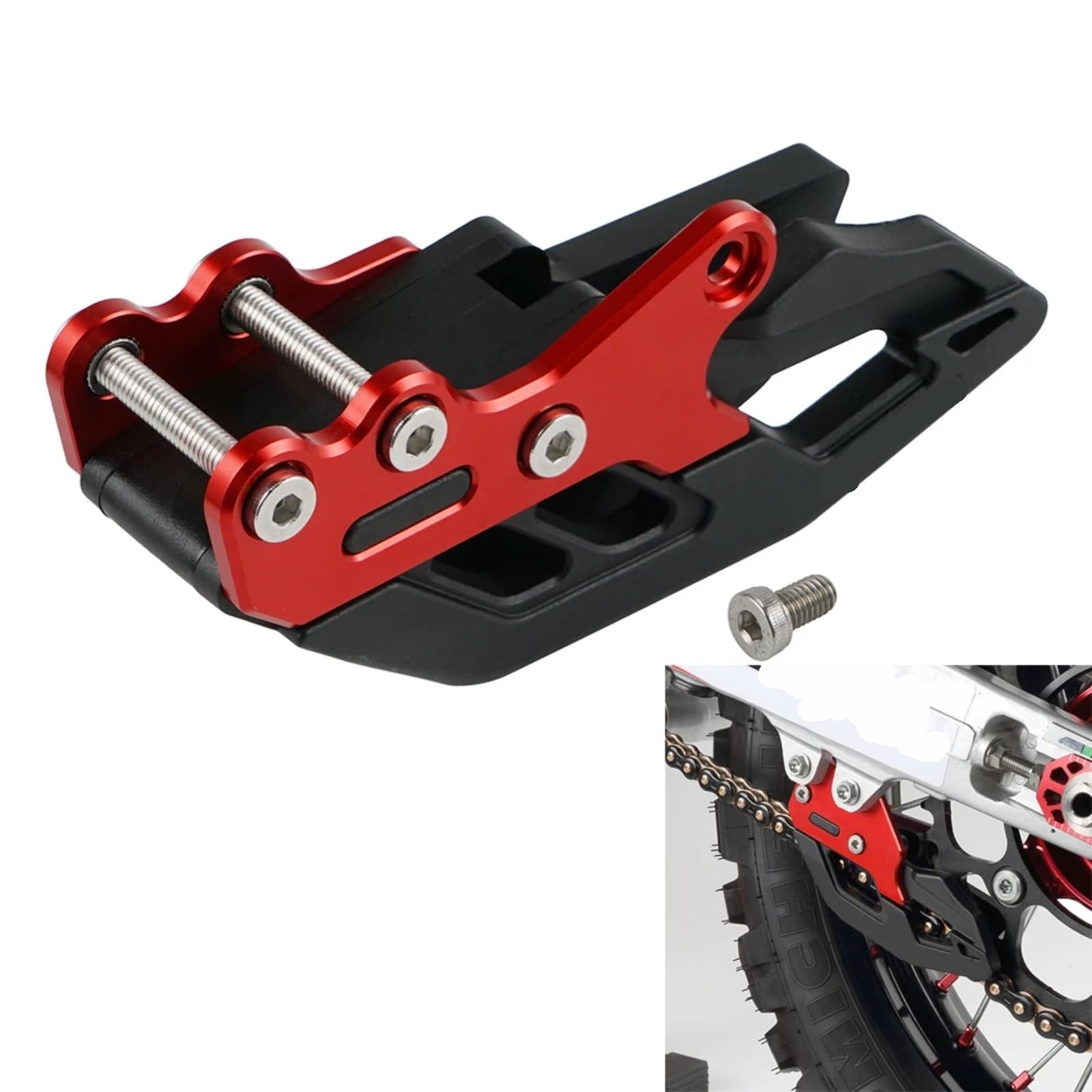 Tendicatena Moto Compatibile Con CRF250RX 2019-2022 Per CRF450RX 2017-2022 Moto Catena Guida Protezione Protezione Tendicatena Guida Tenditore