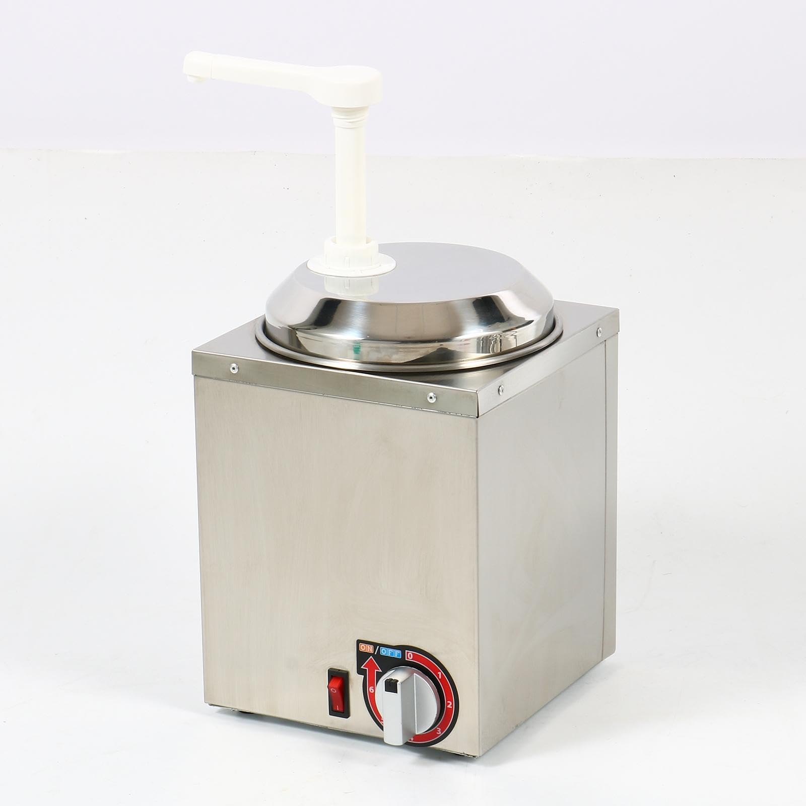 Dispensador de Queso Dispensador de Queso Nacho Calentador de Salsas Calentador de Dispensador Gastronómico Fabricado en Acero Inoxidable Dur
