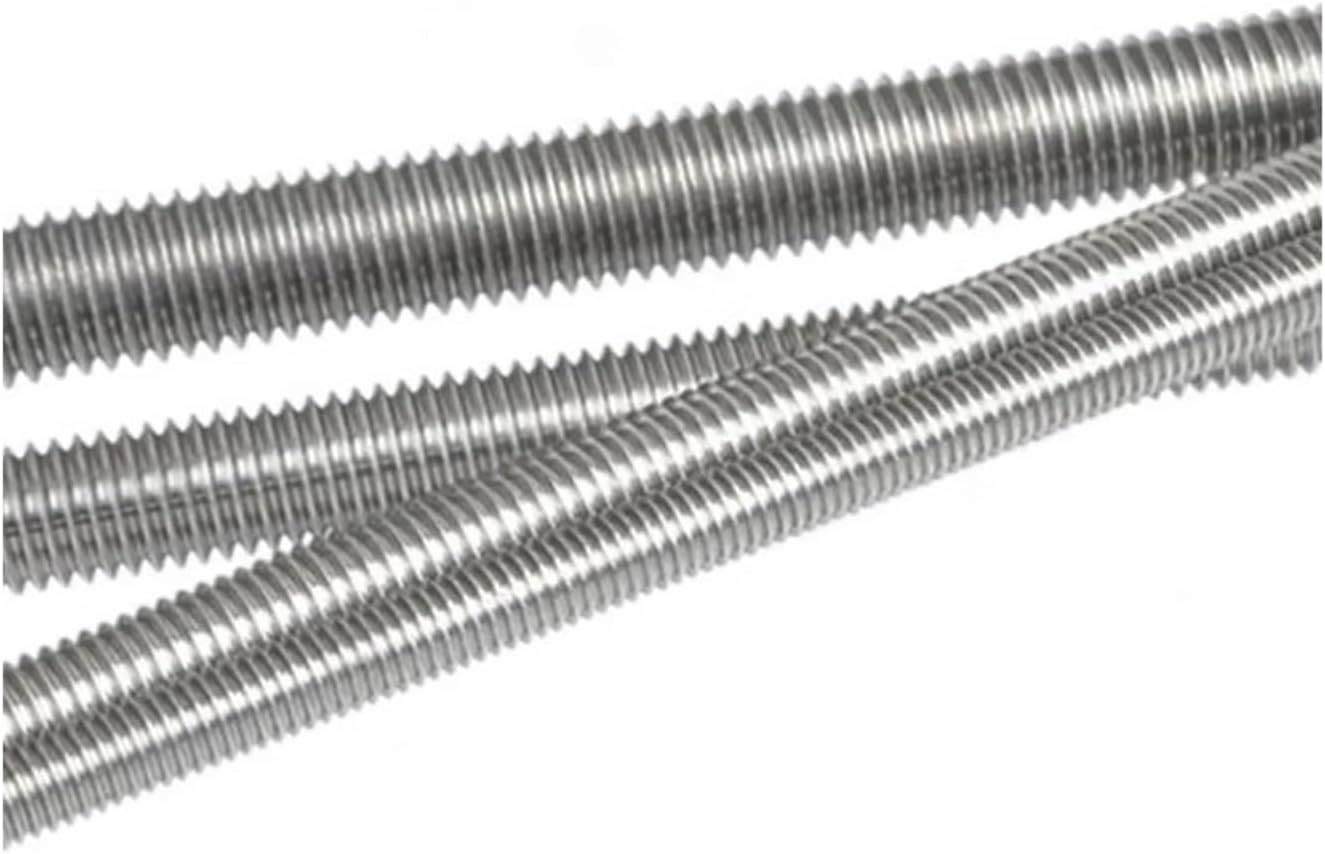 CREAP M2 M2.5 M3 M4 M5 304 Stainless Steel Threaded Rod Fully Thread Bar Studs Screw DIN975 Length 16mm - 250mm Allthread(M3 x 0.5 x 190 mm)