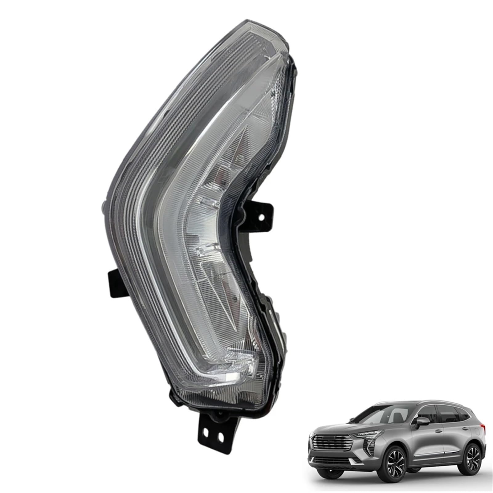MEIZIYU Car Right LED DRL Fog Light Fit For Greatwall Haval Jolion Auto Driving Lamp Daytime Running Light Bumper Lamp światła do jazdy dziennej do samochodów