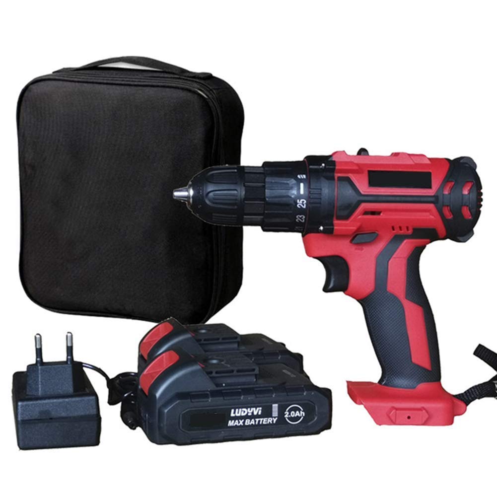 Trapano avvitatore elettrico professionale 36VF Coppia massima 45 Nm, utensili per la lavorazione del legno fai da te a 2 velocità