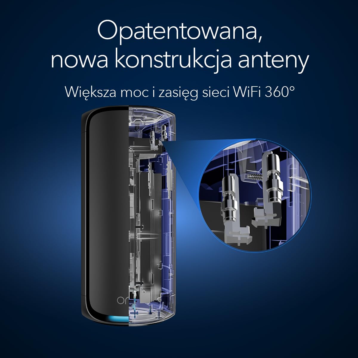 NETGEAR Orbi 970 Czteropasmowy system sieci mesh WiFi 7 czarny (RBE972SB) — router + 1 wzmacniacz satelitarny, funkcje zabezpieczeń, do 27 Gb/s, 440 m2 zasięgu, 200 urządzeń, port internetowy 10 Gb/s