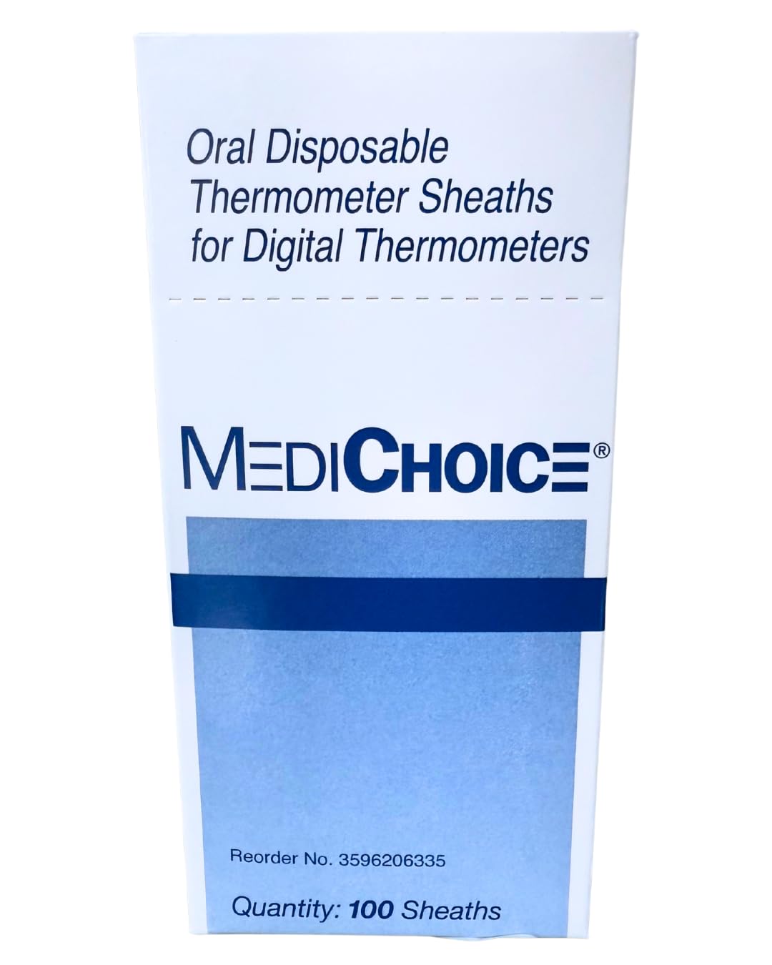 MediCHOICE Disposable Thermometer Sheaths, Box of 100 | For Digital Thermometer