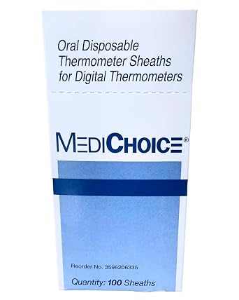 MediCHOICE DISPOSABLE THERMOMETER SHEATHS FOR DIGITAL THERMOMETER BOX OF 100