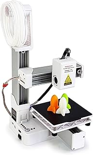 3D Drucker Kleiner 10-40mm/s Mini 3D-Druckmaschinen für Anfänger Heimwerker Unterstützt PLA TPU 1.75mm Filament, 3D-Drucker Druckgröße 100x100x100mm (EU-Stecker, Weiß)
