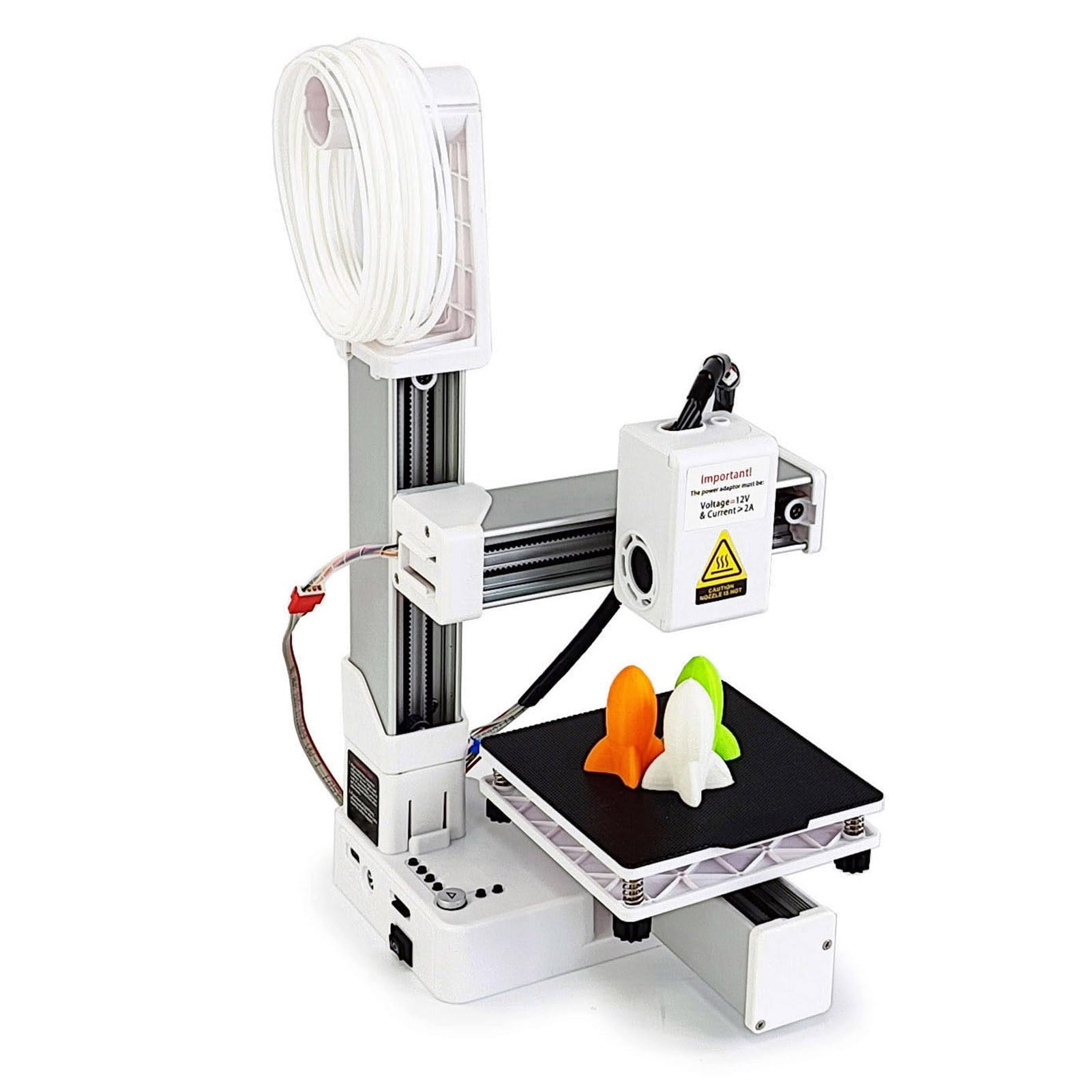 3D Printer Fully Open Source, Build Volulme 3.94 x 3.94 x 3.94 inch,Frequency Division Multiplexing 3D Printer High Accuracy Fast Heating Compact with Versatile Printing Options