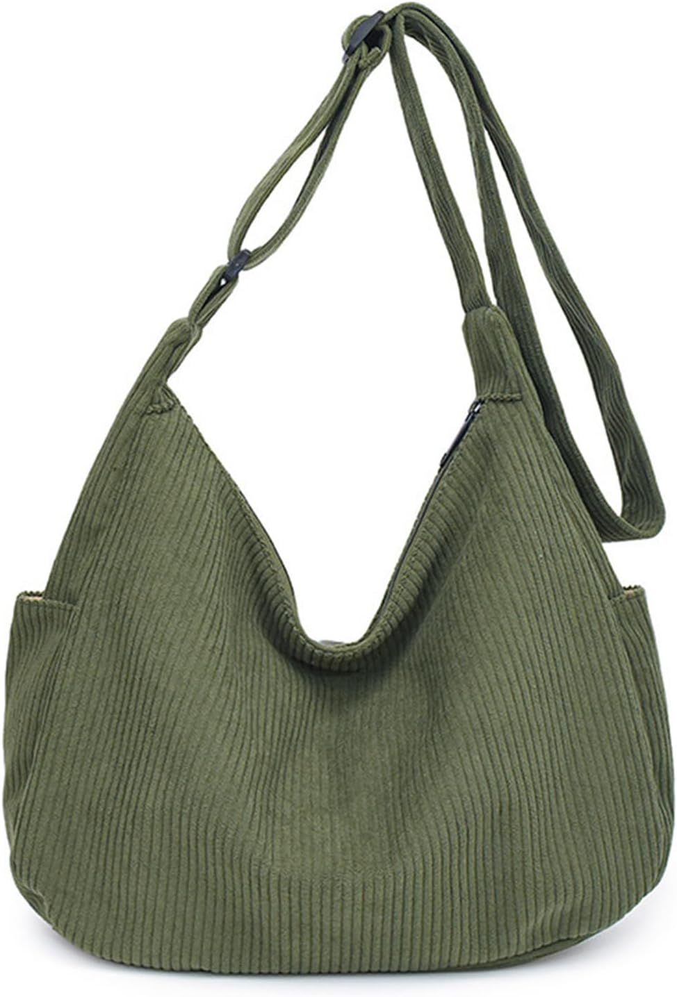 HAIWILL Crossbody Bag dames middelgroot halve maan shopper tas dames stoffen tas college school werk reizen winkelen, Grijs, Di medie dimensioni HAIWILL Crossbody Bag dames middelgroot halve maan shopper tas dames stoffen tas college school werk reizen winkelen, Grijs, Di medie dimensioni