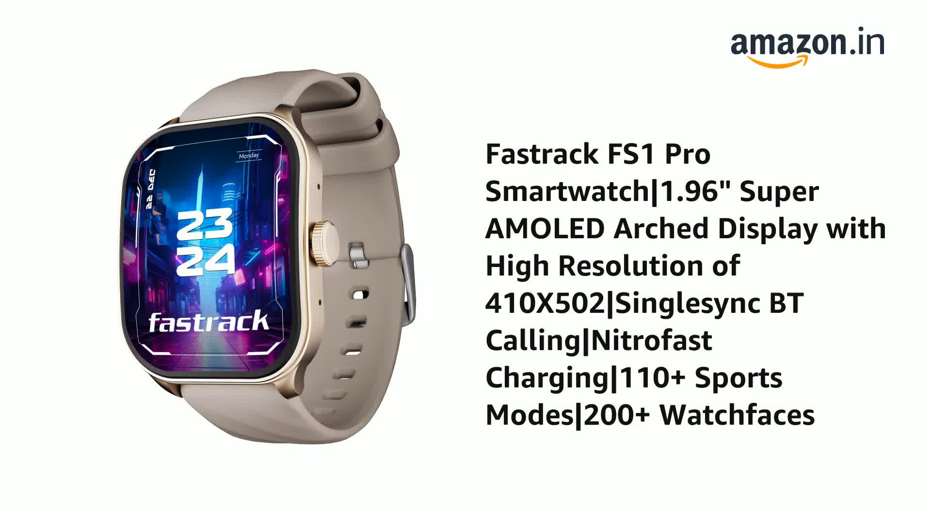 Fastrack Limitless FS2 Pro Smartwatch|1.96