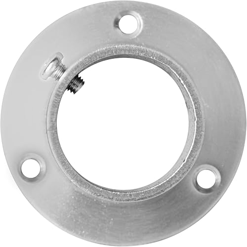 Miniatura 4 de 4 enchufes de acero inoxidable para poste de tubo de 2 pulgadas, soporte de montaje de barra de armario de cortina