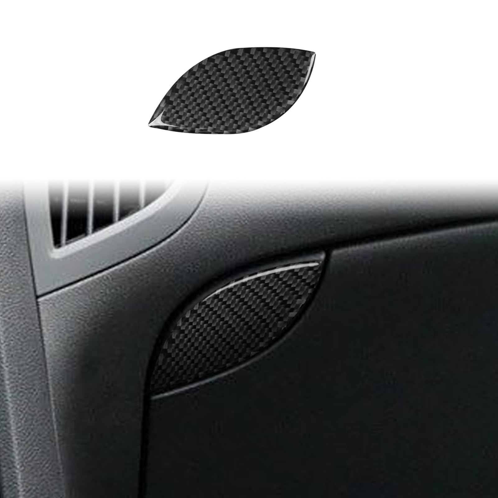 PJFUS Car Co-Pilot Storage Organizers Glove Box Handle Switch Panel Trim Sticker Compatible with Hyundai Genesis Coupe(DH) 2013 2014 2015 2016 Real