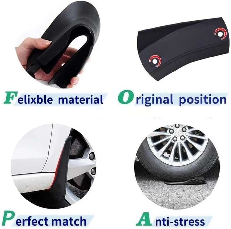 Car Splash Proof 4X Replacement Mudguards for Beetle 2005 2006 2007 2008 2009 2010 2011 Fender Splash Guards Mud Flaps Car Accessories