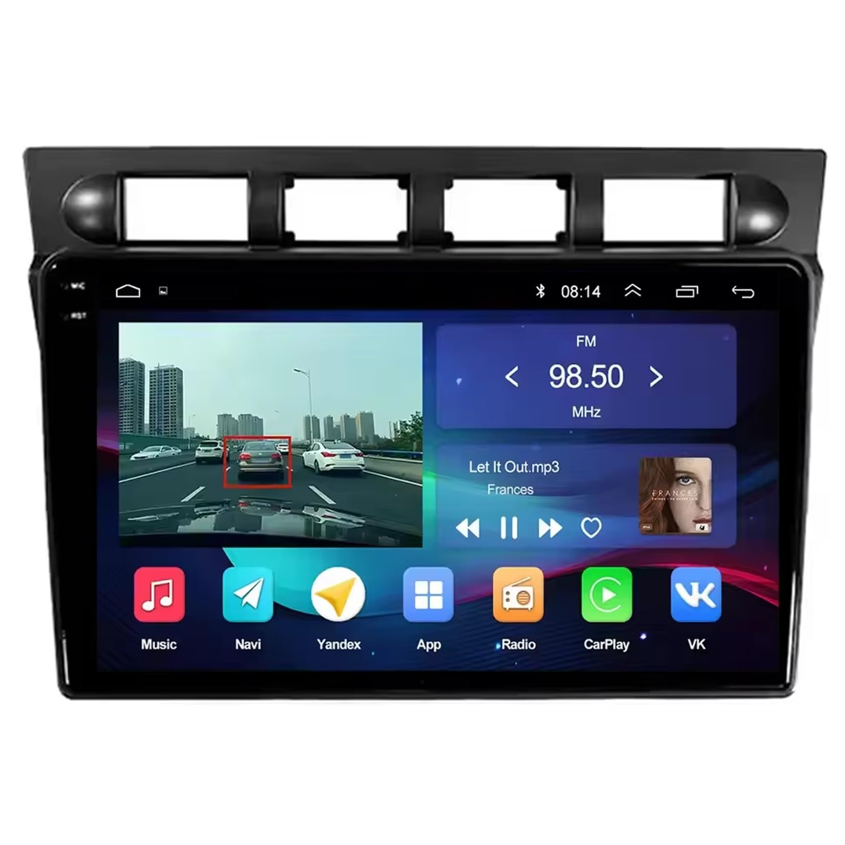 Ekran Carplay dla FIAT COMBO 2011-2018 Przenośny Odtwarzacz Nawigacyjny Z Ekranem Carplay, Radiem, Wideo I Muzyką; Mirror Link, 4 Rdzeń 4G+64G