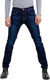 Toocool - Men's Regular Fit Jeans, Cotton Trousers, Medium Waist Jeans, Black, Gray and Blue Jeans for Men, Men's Work Jeans LE-2487 [34, Blue] - 1